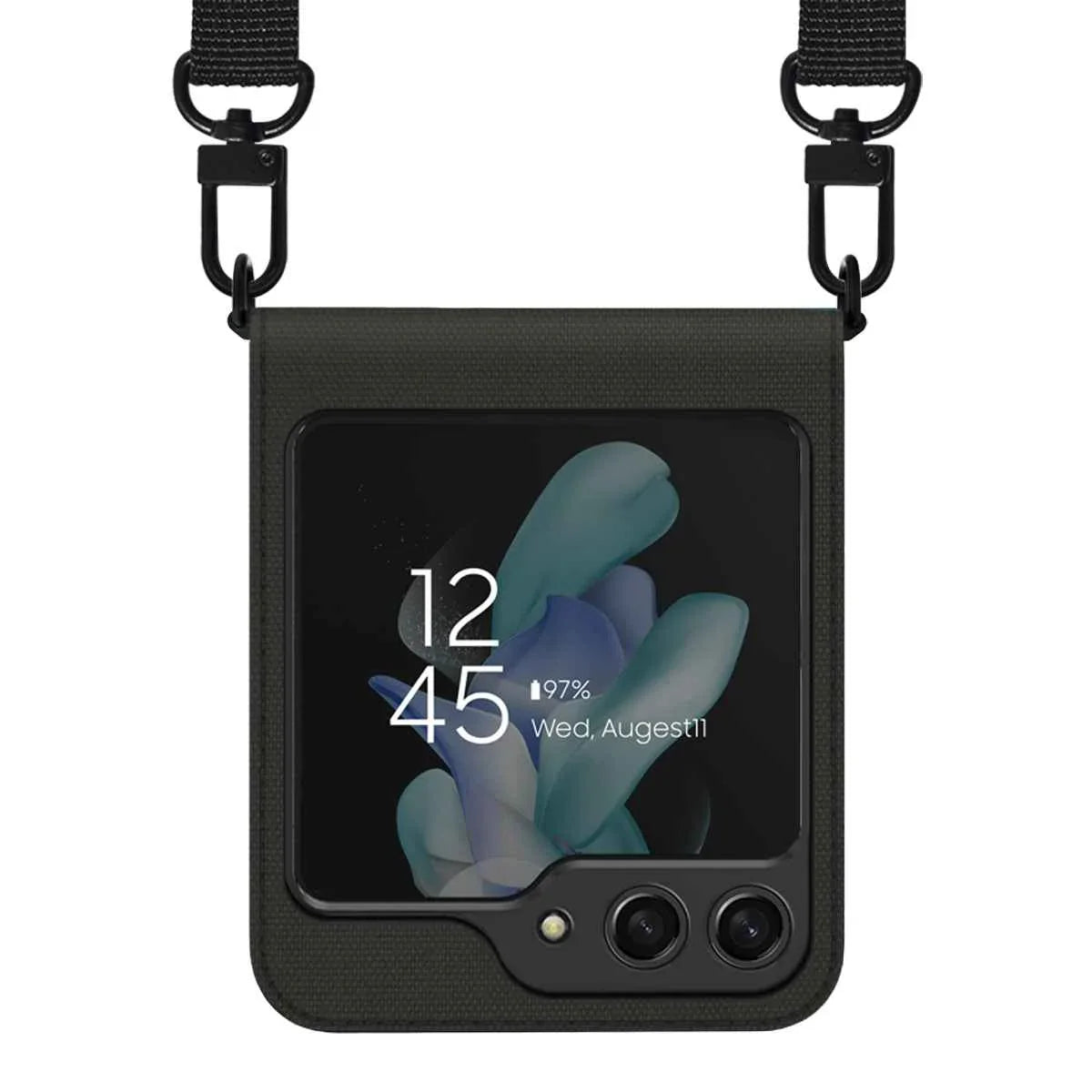 Araree Z Flip 5 Canvas Diary Flip Case - Black Araree Z Flip 5 Canvas Diary Flip Case - Black